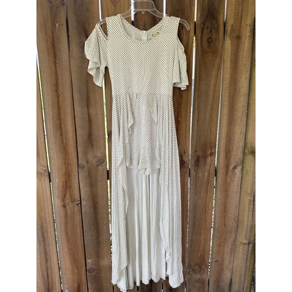 Girls' MIA JOY JOYFOLIE Hi-Lo Open Front ROMPER DRESS Cold Shoulder 14 NWOT - Picture 1 of 7